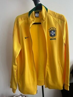 Nike Yellow & Green Brasil Performance Track Jacket